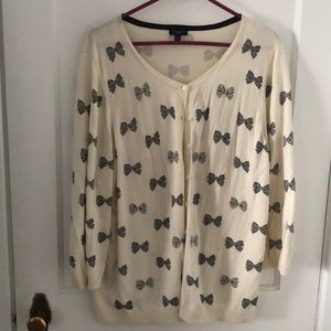 Talbots Bow Cardigan